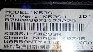 Ремонт asus k53sv Нет изображения