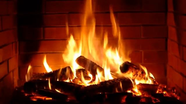 Камин, огонь, релакс.