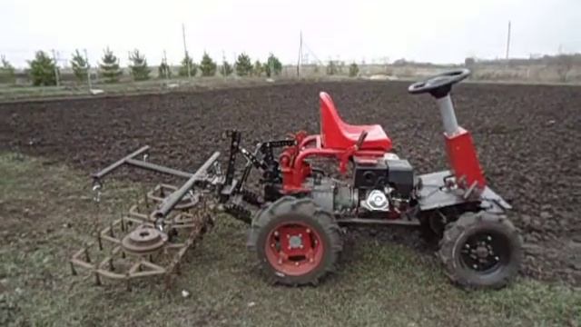 Борона навесная на мотоблок Grasshopper 188 F (Мотор Сич) с двигателем Weima13л.с. смотреть онлайн