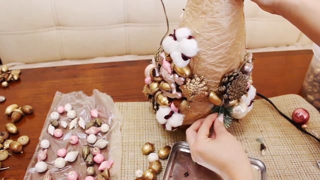 Елка своими руками. Новогодняя Ёлочка из природных материалов #CristmasDiy#елочкасвоимируками
