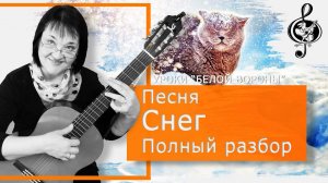 "Снег". Начальный уровень. Разбор аккордов и приёмов игры.