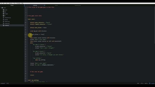 Renpy Tutorial Part 5 | Variables, Conditionals, If/Else Statements