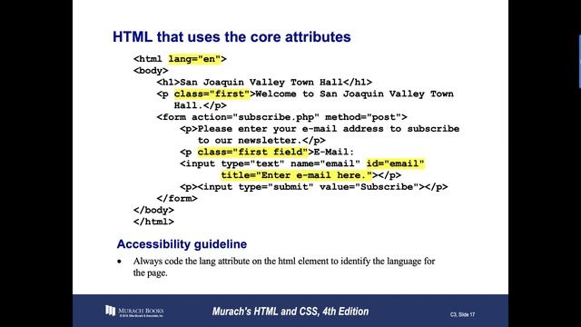 CTEC 122: How to Use HTML to Structure a Web Page смотреть онлайн