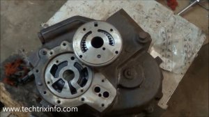 How charging pump is fixed on hydraulic gearbox. ✔