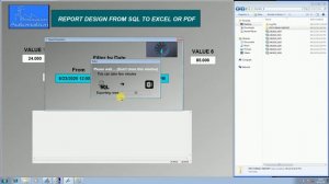 WINCC Report Designing by logging values in MS SQL and exporting in Excel or in PDF