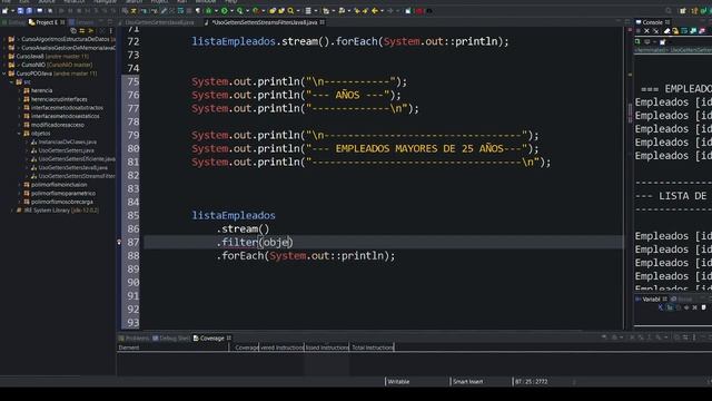 30. Uso de filters, streams, forEach y lambdas (Parte 02) | POO con Java смотреть онлайн