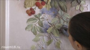 Барельеф своими руками Роспись Урок 3 | Художник Наталья Боброва