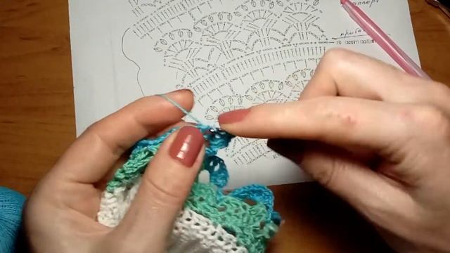 Юбка узором " Лилии" для девочки. Часть 2. смотреть онлайн