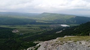 Вид на Партизанское водохранилище, с горы Казанчук.