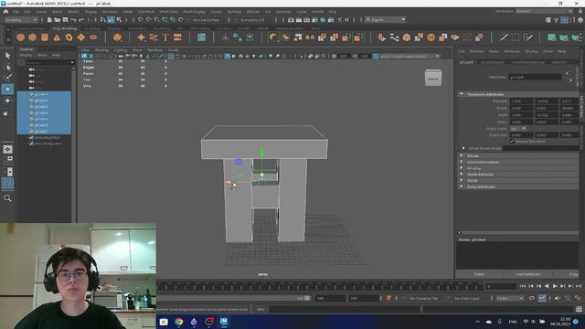 Базовый курс моделирования в Autodesk Maya - урок 2, практическая работа с примитивами
