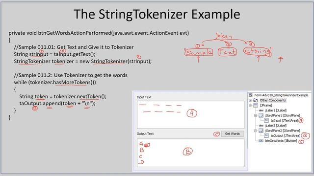 Java IO | Parse words from a String via StringTokenizer | Java IO Tutorials #11
