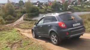 Opel Antara объезд пробки на Ольгинском ремонте через Румянцево, часть 1