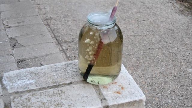 Испытание огромной спички: