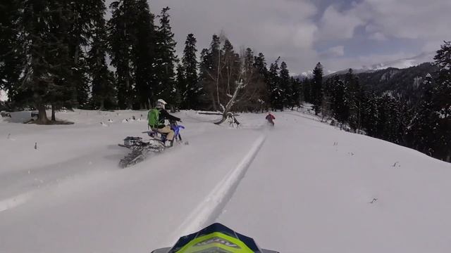 Архыз покатушки на сноубайке день 1 смотреть онлайн