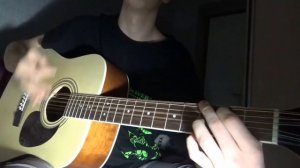 Виктор Цой - Восьмиклассница кавер на гитаре. #ВикторЦой #Кавернагитаре