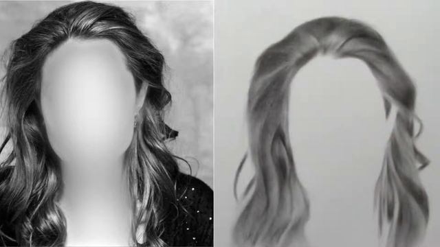 КАК НАРИСОВАТЬ РАСПУЩЕННЫЕ ВОЛОСЫ? УРОК - 1 СУХАЯ КИСТЬ. смотреть онлайн