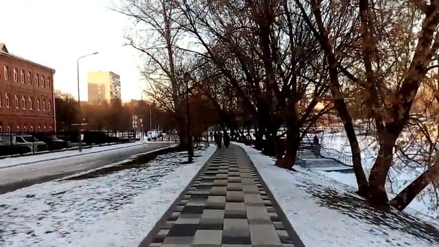 Москва 1965 набережная Шитова, Черкизовский пруд зима день