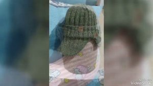 Erkekler için örme şapka. Шапка-Кепка вязанная спицами. #crochet #спицами