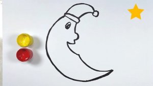 Bolalar ychun Oy rasm chizish/ Drawing moon for children/рисование Луна для детей