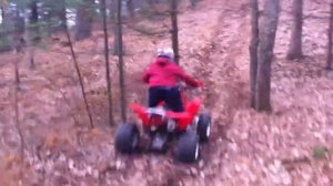 Honda Trx 450 duncan fat boy exhaust hill climb