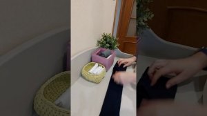 Складываем детские колготки