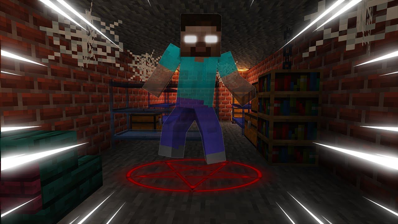 ПРИЗРАК ХЕРОБРИНА?! Phasmophobia в майнкрафт смотреть онлайн