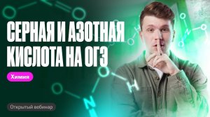 ВСЕ задания по серной и азотной кислоте на ОГЭ по химии | Вадим Едемский | Химия ОГЭ