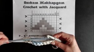 Вязание ковра крючком для начинающих (жаккард) / crochet rugs for beginners (jacquard)