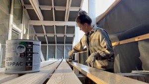 Как правильно красить планкен или другую доску для отделки.