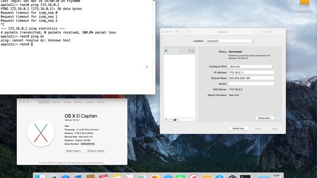OS X El Capitan DNS
