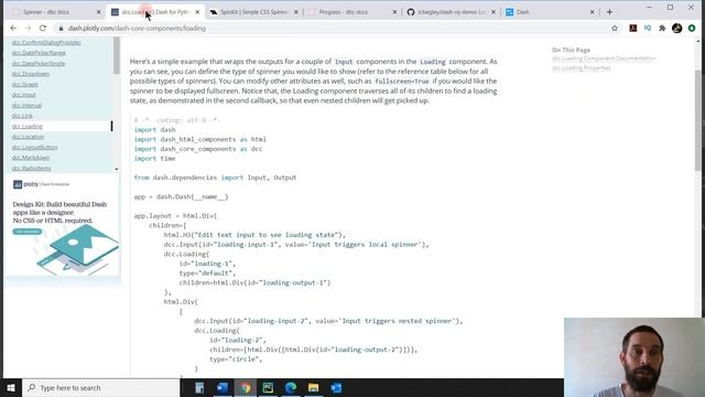 Dash Bootstrap Spinner & Progress Bar смотреть онлайн