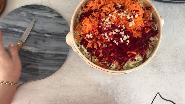 САЛАТ СВЕКОЛЬНО-КАПУСТНЫЙ В УЛЕТНОМ МАРИНАДЕ #salade#betterave#капуста#заготовкиназиму#заготовки