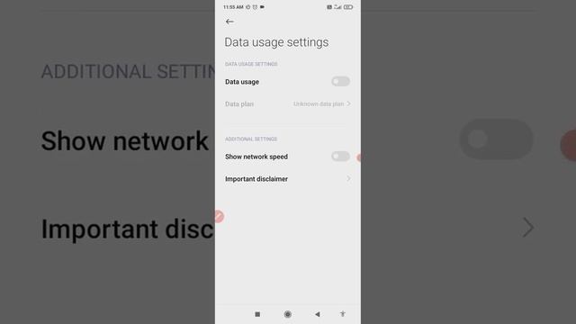 How to show internet Data Usage and Network Speed