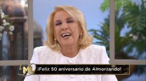 Emotivo clip de cierre celebrando los 50 años de Almorzando con Mirtha Legrand