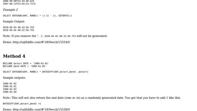 Create SQL Randomized Date of Birth (4 Solutions!!) смотреть онлайн