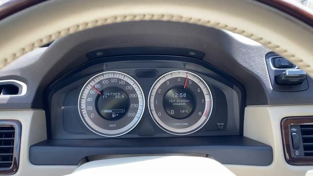Volvo S80 2.5 T (231hp) acceleration 0-100 km/h