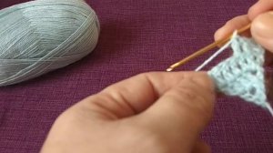 Вязание крючком.Вяжем косынку.Все очень просто!