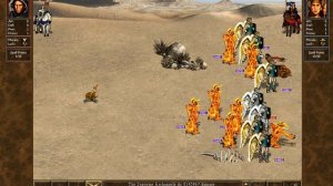 Heroes III WoG - Supreme Archangels vs Hell Barons (99999 of each unit)