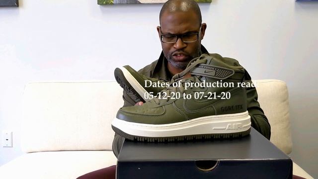 Nike Air Force 1 GTX Boot Medium Olive/Seal Brown-Sail CT2815-201 смотреть онлайн