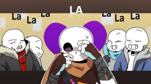 Everyone is dumb meme / ink sans & error sans