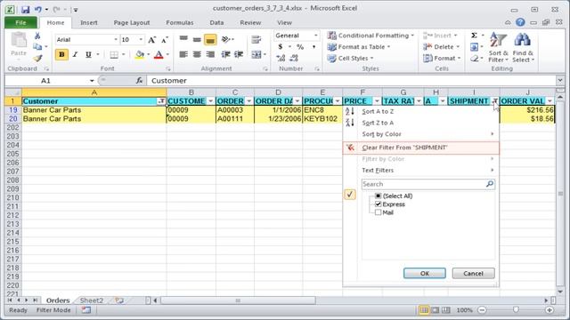 Excel: Remove filter individually смотреть онлайн