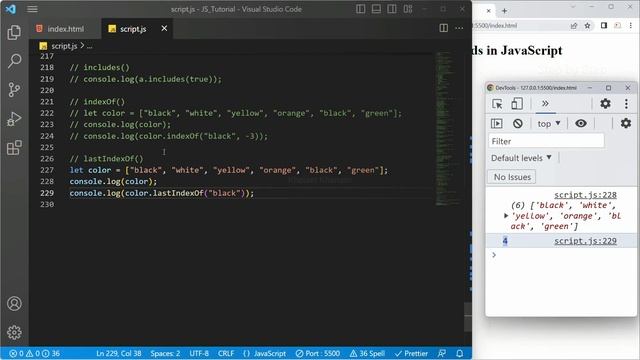 Array Methods - Part 4 || JavaScript Tutorial for Beginners  - 57
