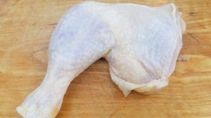 Куриный окорочок жареный