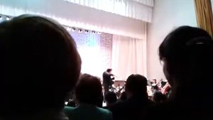 2013 May 24,  Sergey Krylov, violin virtuoso playing an encore rotates to normal position