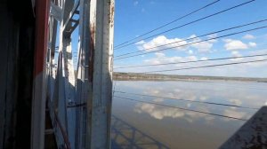 Железнодорожный мост через р. Чусовая из окна поезда