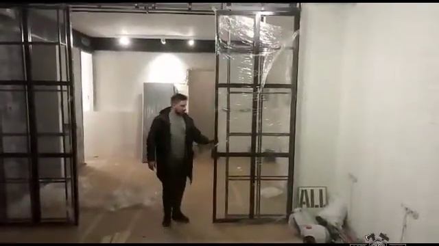 Раздвижные лофт перегородки, откатные двери на амбарном механизме от LOFT KREL