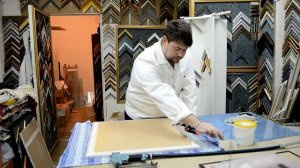 Алмазная вышивка большого размера / сложности оформления в багет