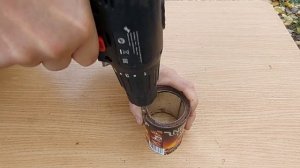 Взял банки из под кофе и сделал своими руками самоделку. Печь щепочница. Как сделать печь щепочницу