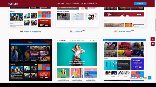 Darpan - News Magazine WordPress Theme editorial breaking news Build Website смотреть онлайн