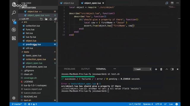 Unit Testing in Lua via Busted смотреть онлайн